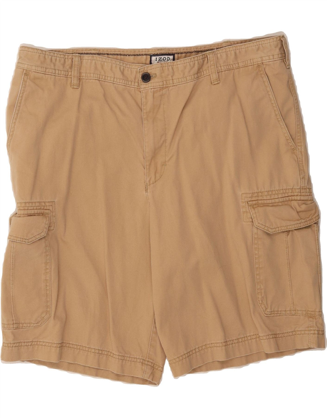 IZOD Mens Cargo Shorts W40 XL Beige Cotton Vintage Izod and Second-Hand Izod from Messina Hembry 