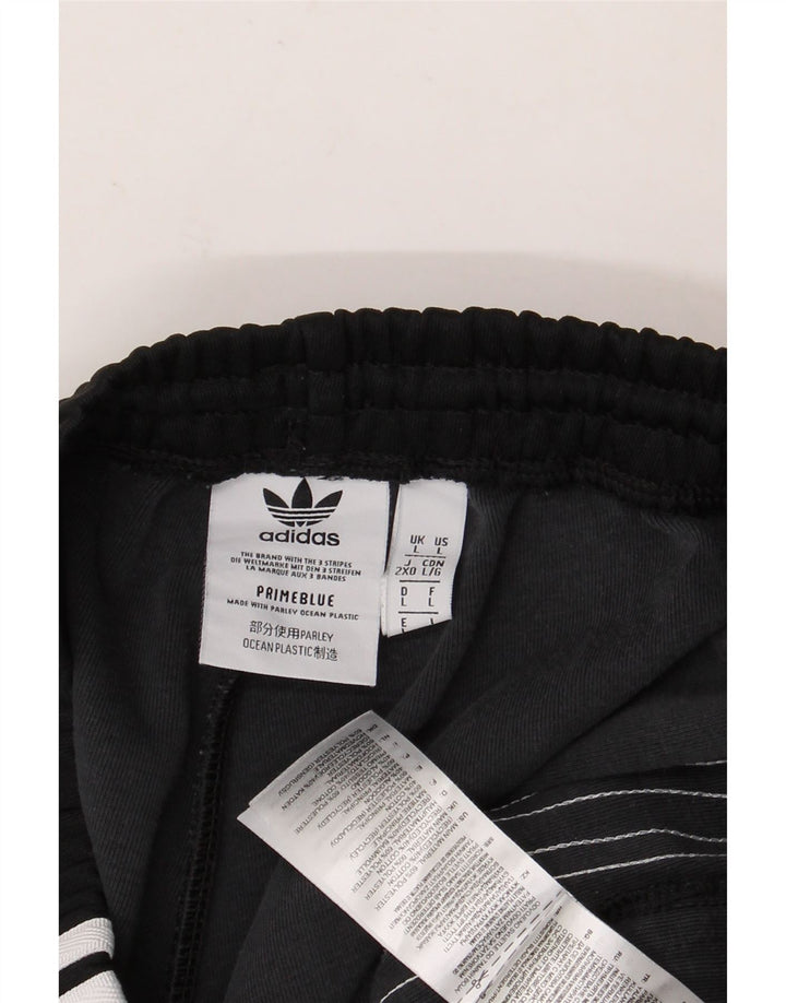 ADIDAS Mens Tracksuit Trousers Joggers Large  Black Polyester
