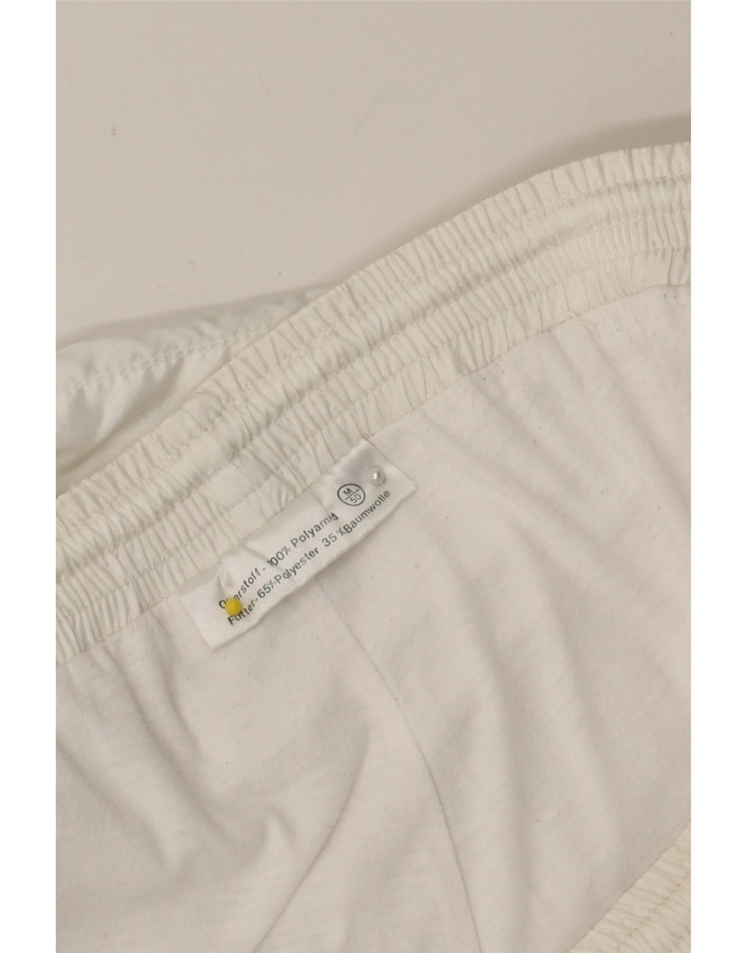 VINTAGE Mens Tracksuit Trousers Joggers Medium  White Polyamide Vintage Vintage and Second-Hand Vintage from Messina Hembry 