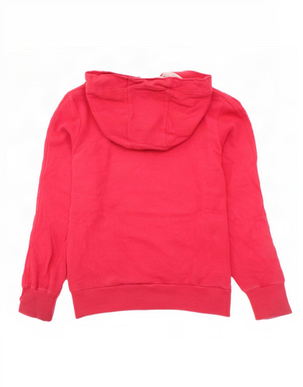 Adidas Boys Graphic Hoodie Jumper 8-9 Years Small Red Cotton