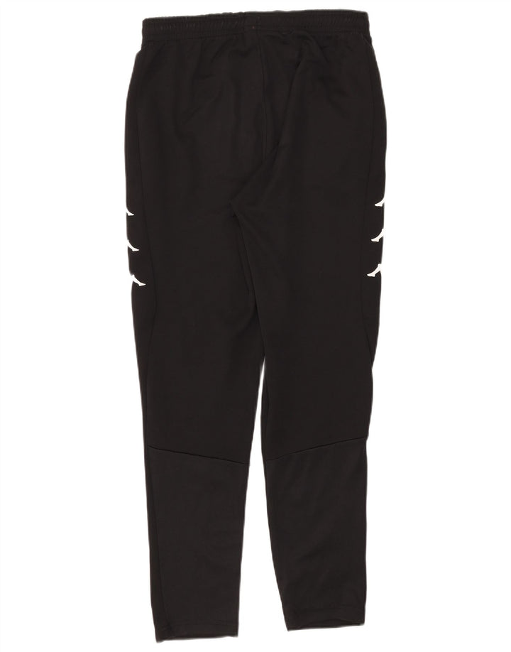 Kappa Mens Graphic Tracksuit Trousers Medium Black Polyester