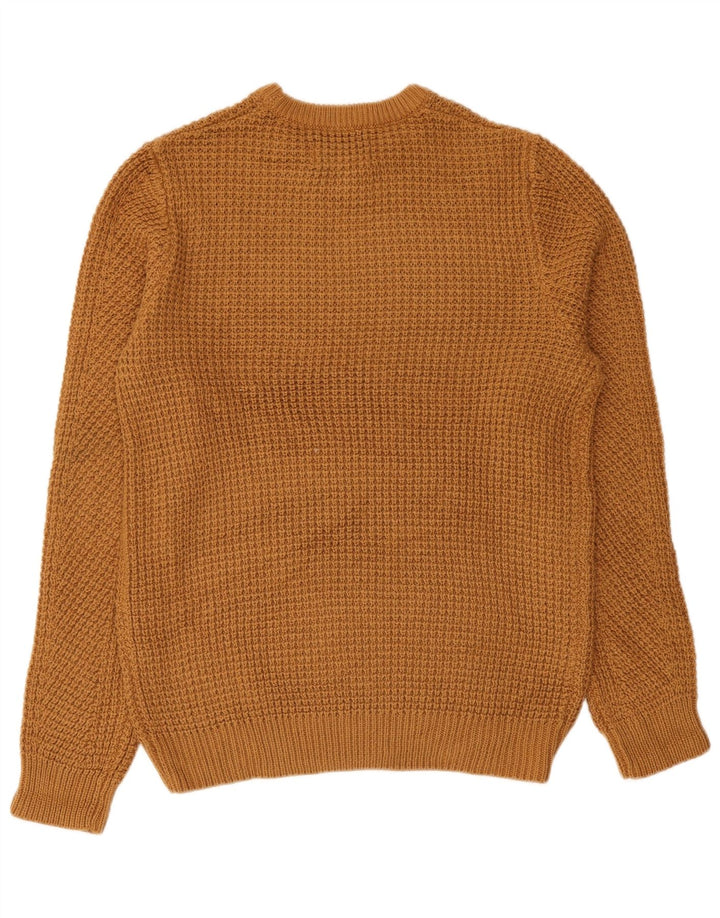 Jack & Jones Mens Crew Neck Jumper Sweater Large Brown