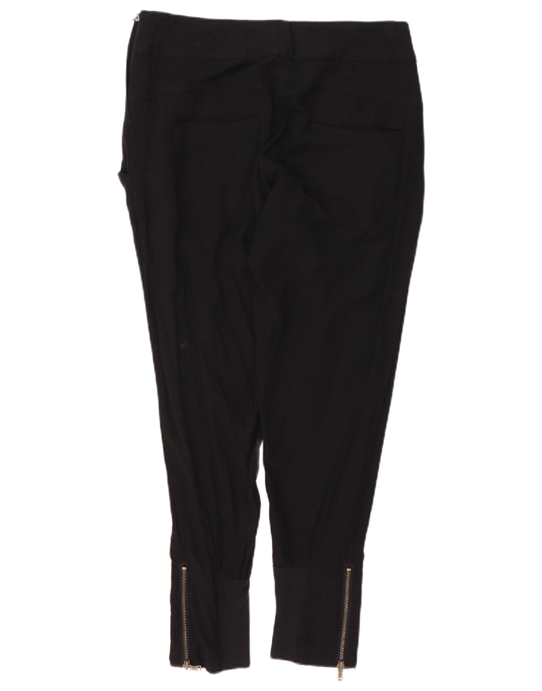 Zara Womens Slim Cropped Trousers Medium W28 L27 Black