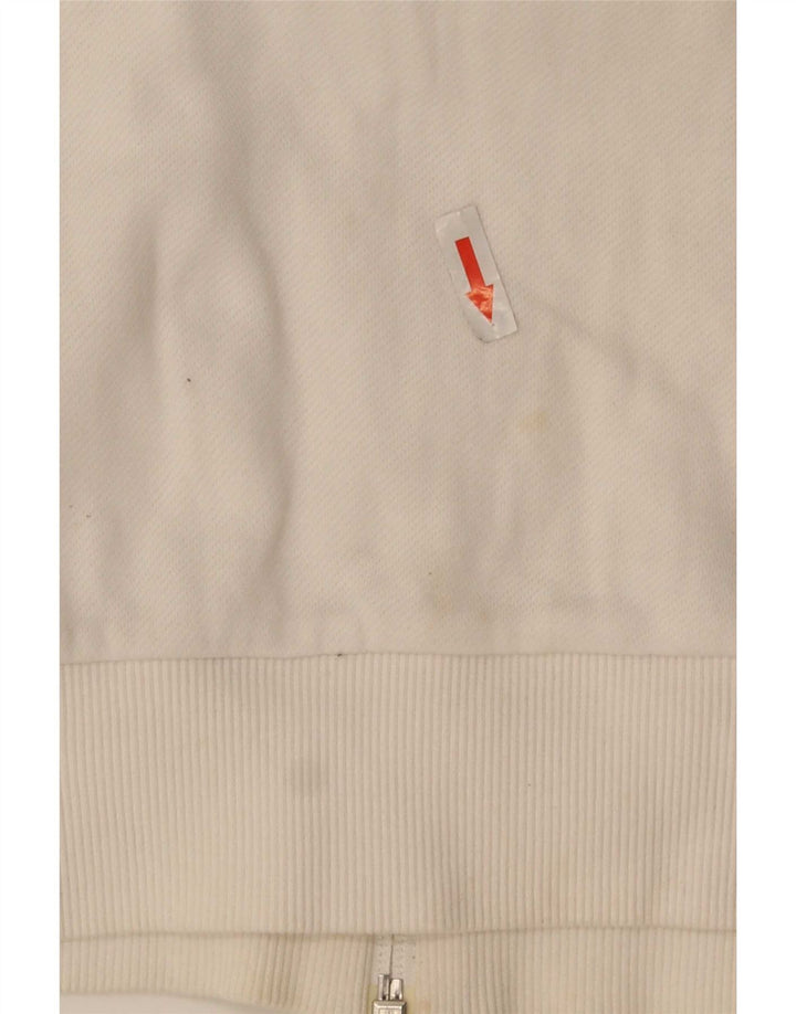 Puma Mens Tracksuit Top Jacket Large White Colourblock Cotton
