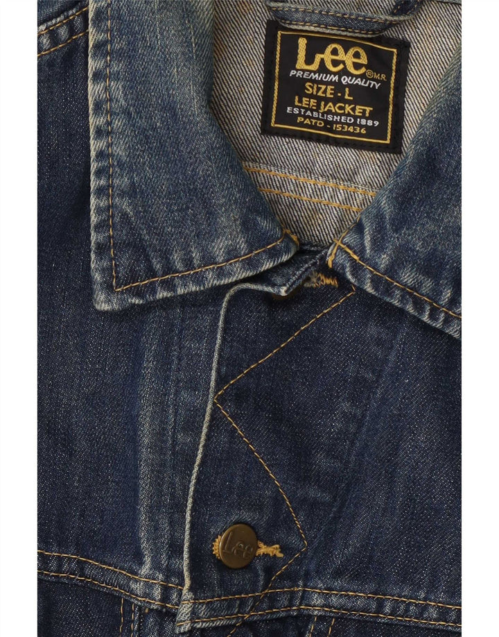 Lee Boys Denim Jacket 12-13 Years Large Blue Cotton