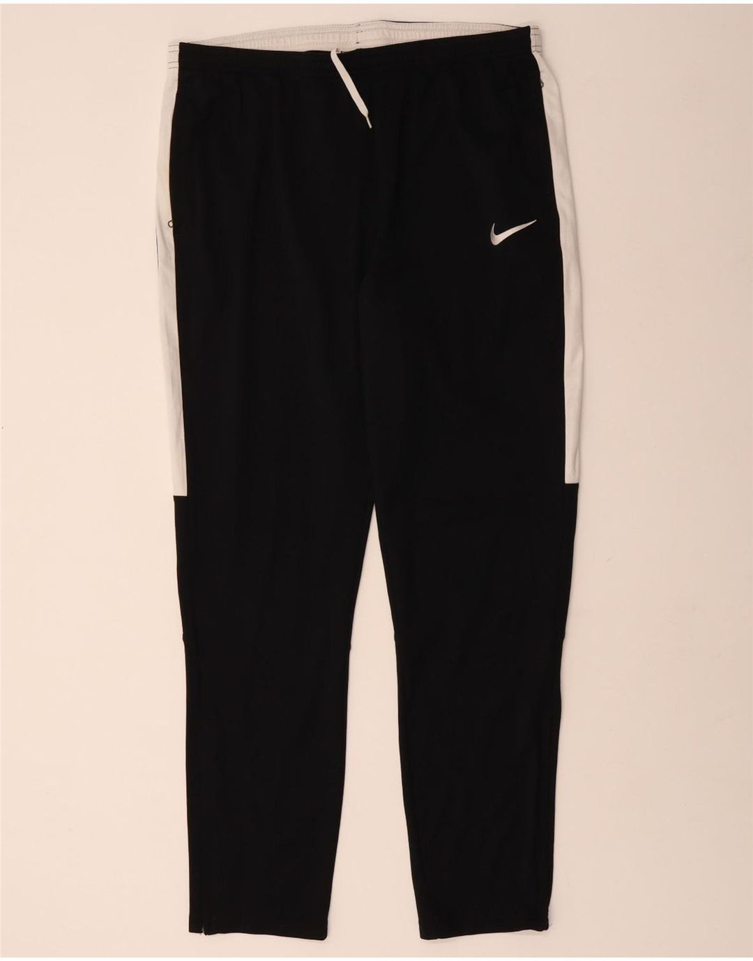 NIKE Mens Dri Fit Tracksuit Trousers 2XL Black Colourblock Polyester