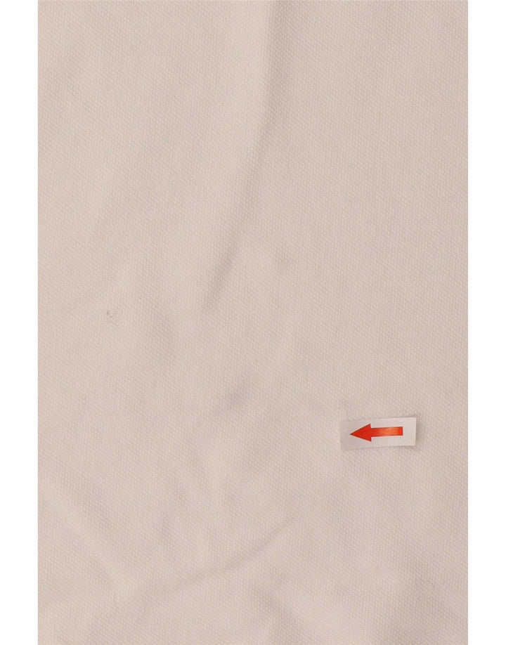 Lotto Mens Polo Shirt Large White Cotton