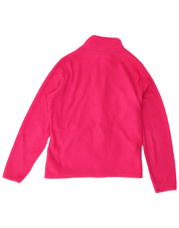 Marks & Spencer Womens Fleece Jacket UK 14 Medium Pink