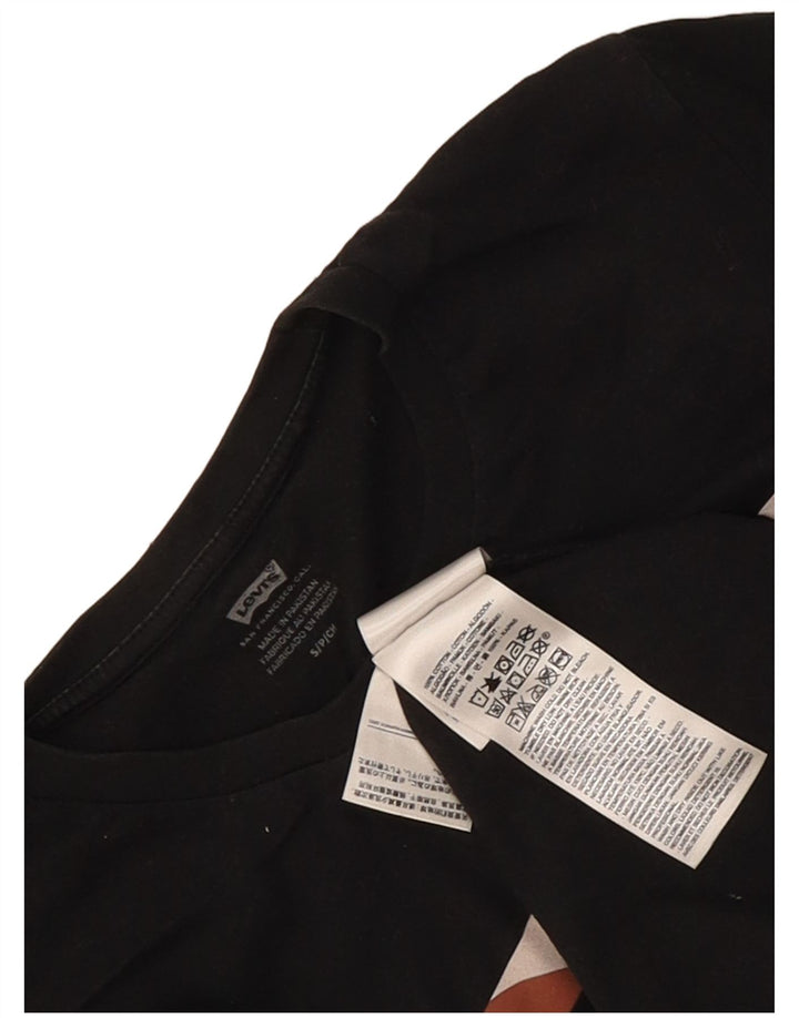 Levi's Mens Graphic T-Shirt Top Small Black Cotton