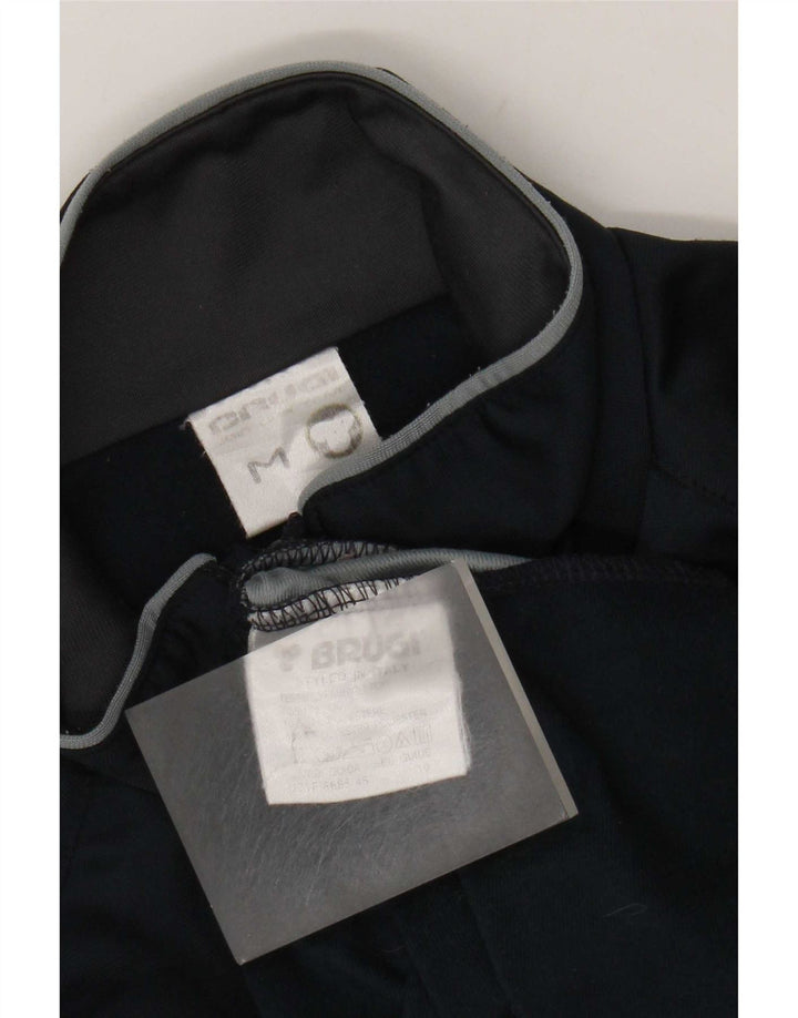 Brugi Mens Tracksuit Top Jacket Medium Navy Blue Colourblock Polyester