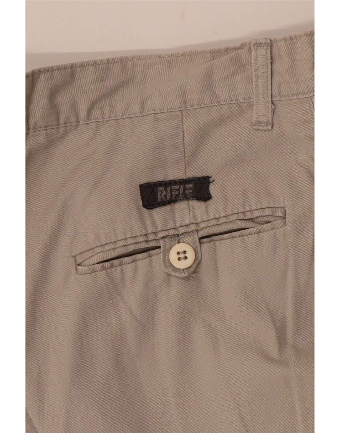 RIFLE Mens High Waist Loose Fit Bermuda Shorts W26 XS Grey