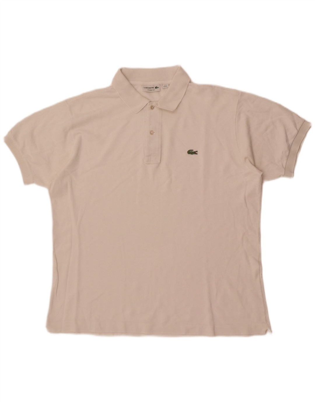 Lacoste Mens Classic Fit Polo Shirt Size 5 Large White