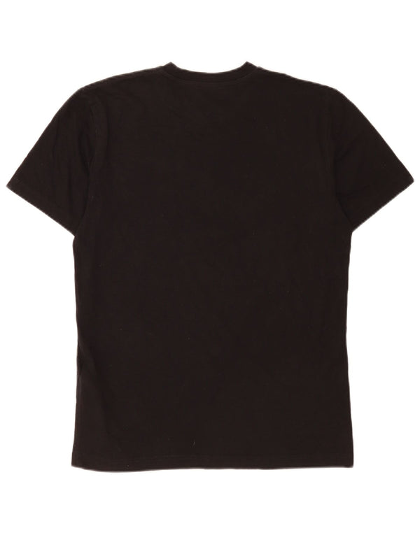 Diesel Mens Graphic T-Shirt Top Small Black Cotton