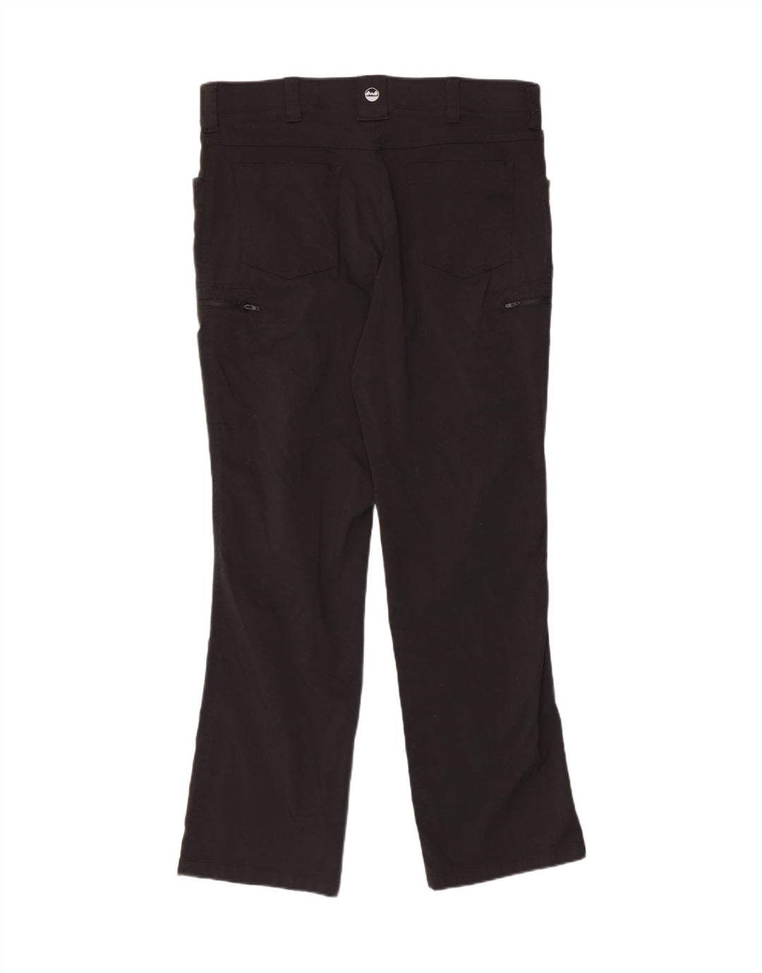 WRANGLER Mens Straight Cargo Trousers W36 L32 Black Nylon