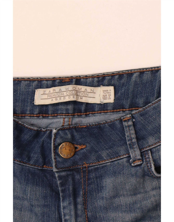 Zara Womens Flared Jeans EU 38 Small W28 L30 Blue