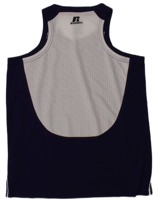 RUSSELL ATHLETIC Boys Dri-Power Vest Top 10-11 Years Medium Purple