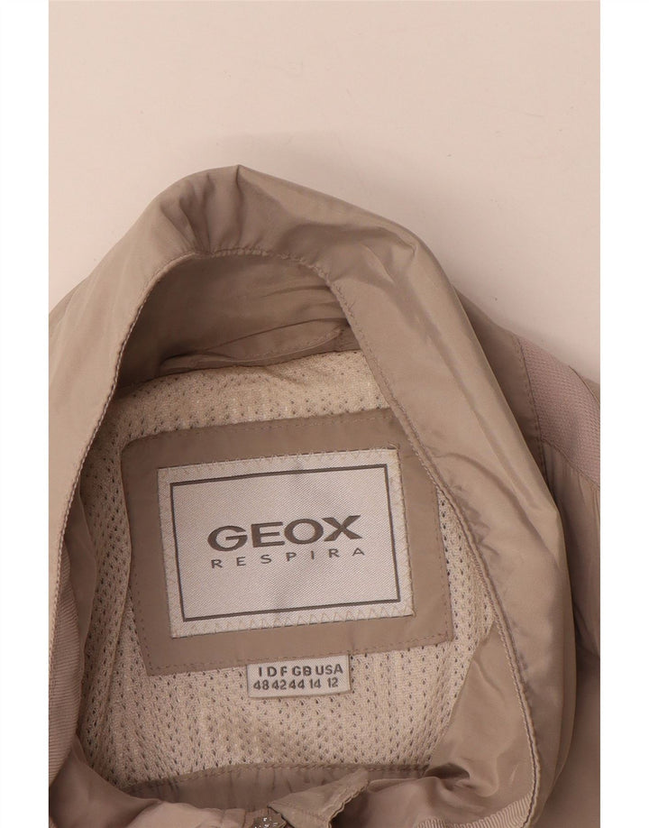 Geox Womens Respira Utility Jacket UK 14 Large Beige Polyester