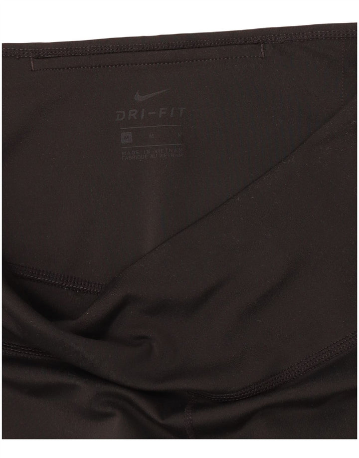 Nike Womens Dri Fit Leggings UK 14 Medium  Black