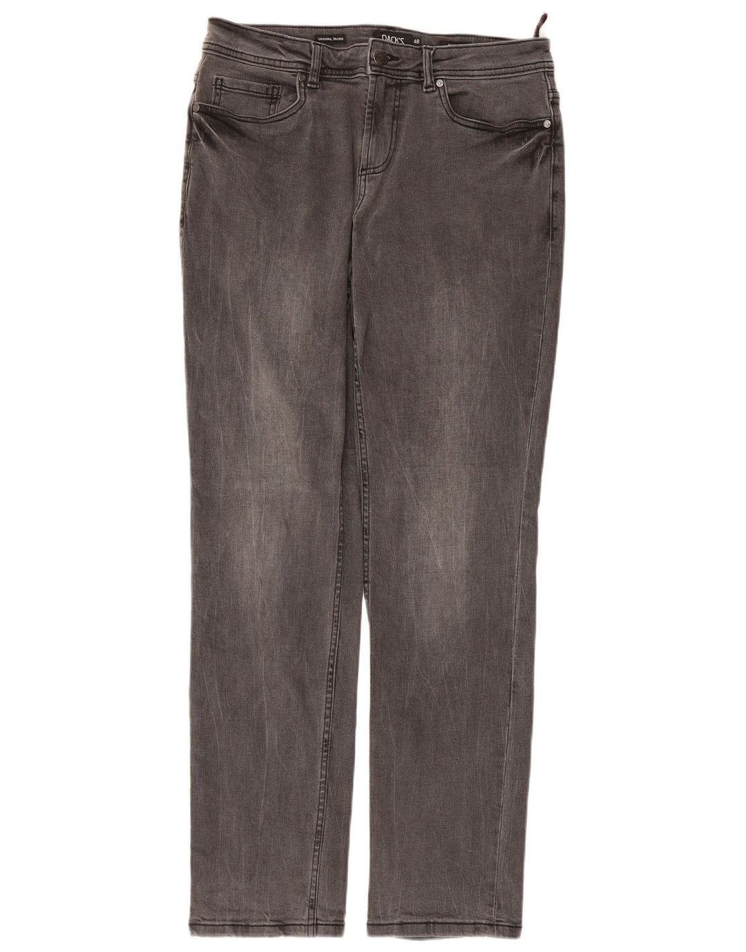 DACK'S Mens Straight Jeans IT 48 Medium W32 L31 Grey Cotton