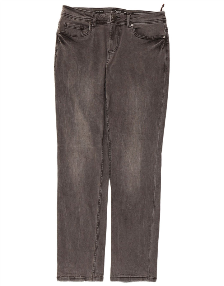DACK'S Mens Straight Jeans IT 48 Medium W32 L31 Grey Cotton