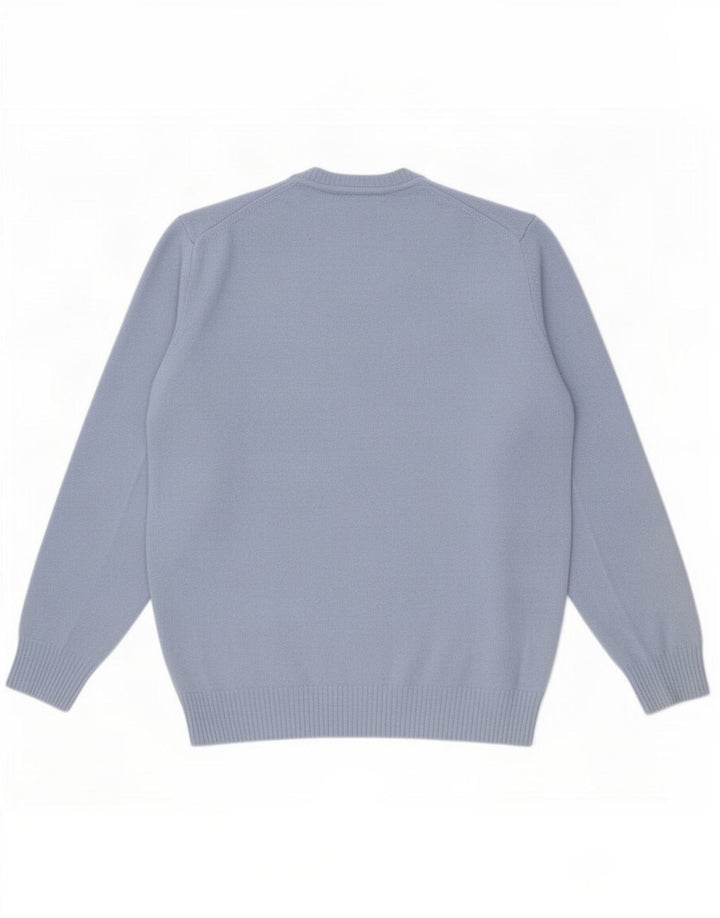 Zara Mens Crew Neck Jumper Sweater Small Blue