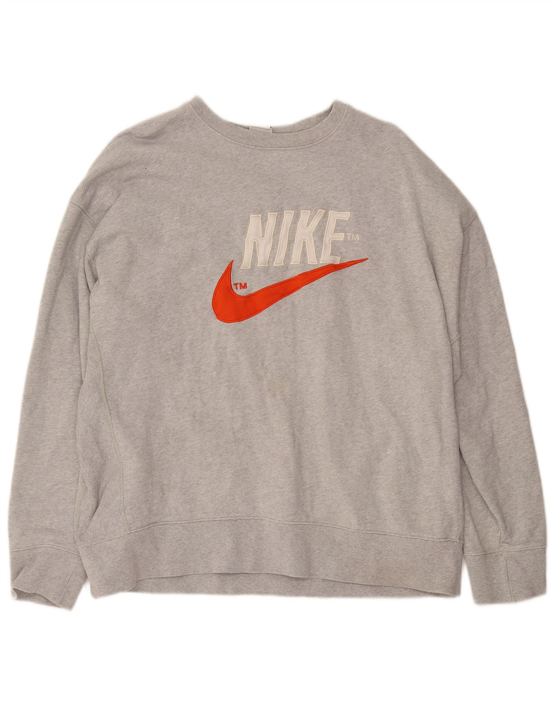 Nike Mens Graphic Sweatshirt Jumper XL Grey Cotton