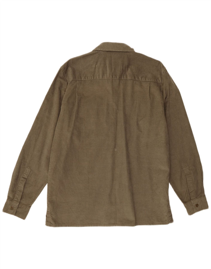 Levi's Mens Corduroy Shirt Large Khaki Cotton