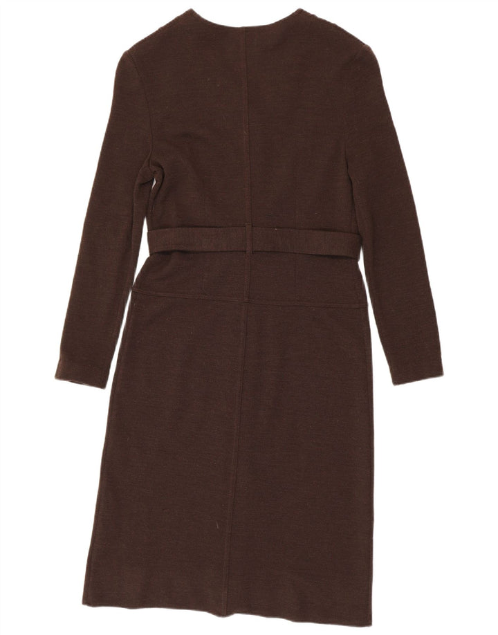 Marella Womens Jumper Dress IT 44 Medium Brown