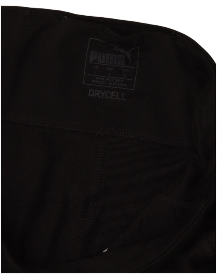 PUMA Womens Capri Leggings UK 14 Large  Black