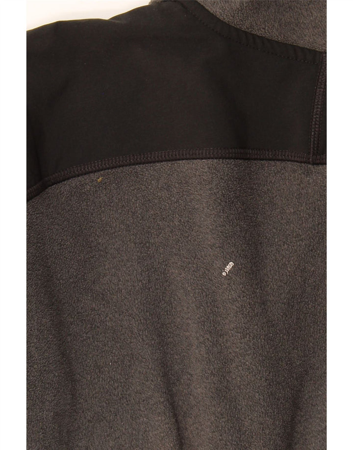 The North Face Mens Fleece Jacket UK 36 Small Grey Colourblock Polyester