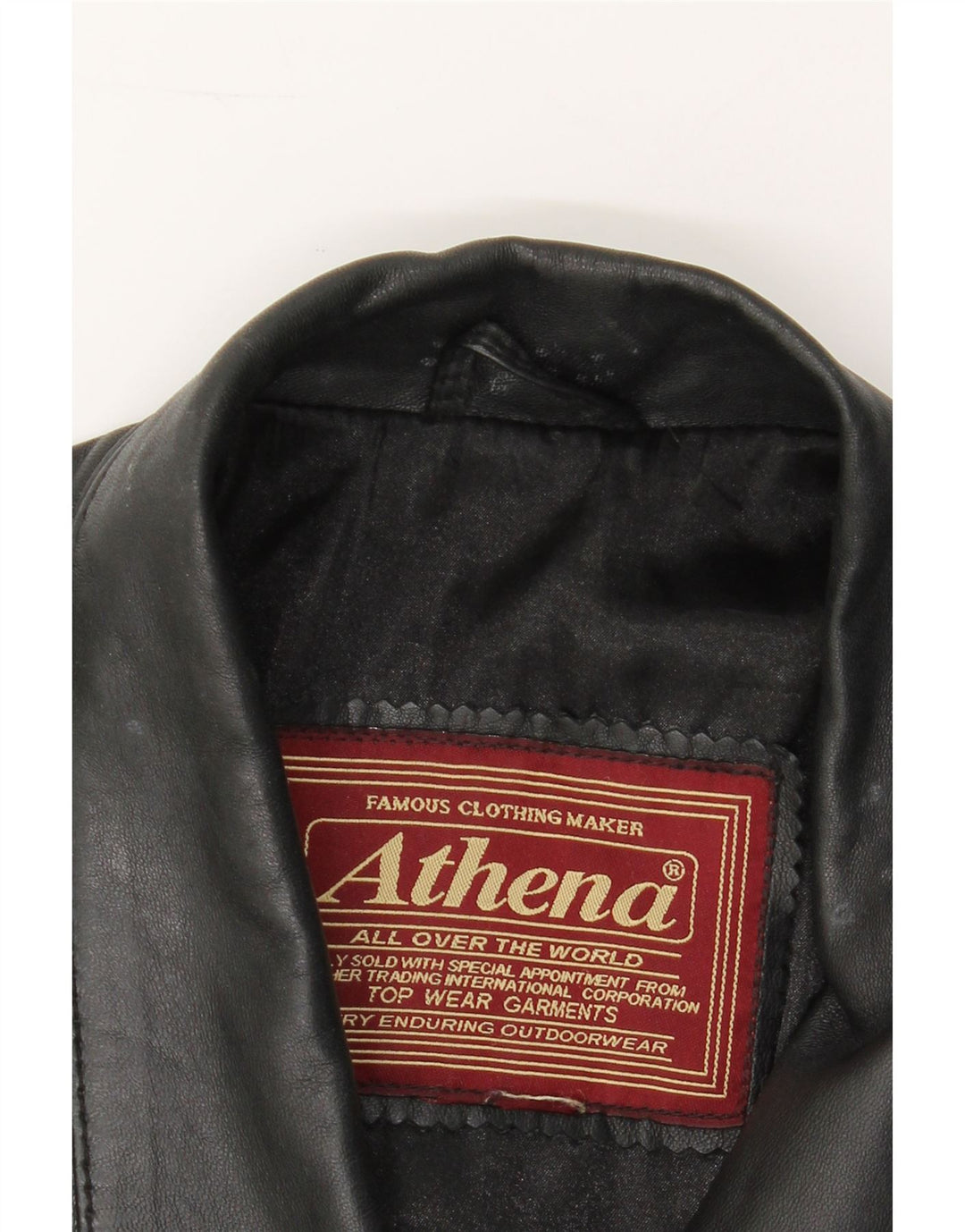 VINTAGE Womens Leather Coat UK 18 XL Black Vintage Vintage and Second-Hand Vintage from Messina Hembry 