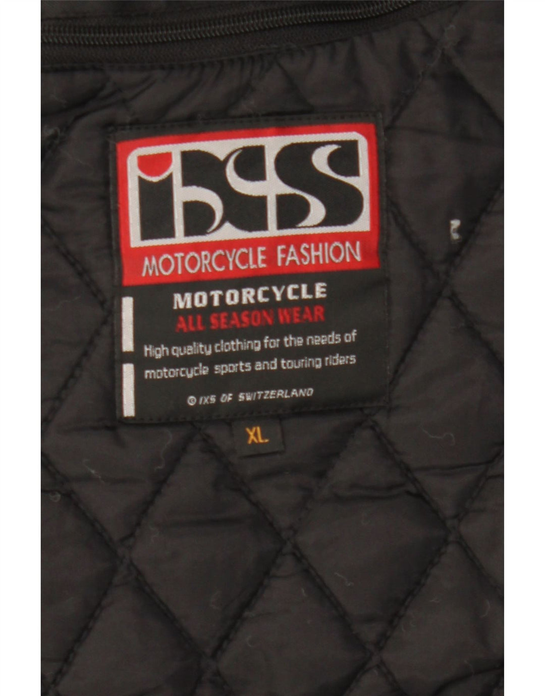 IXS Mens Racer Jacket UK 42 XL Black Polyamide