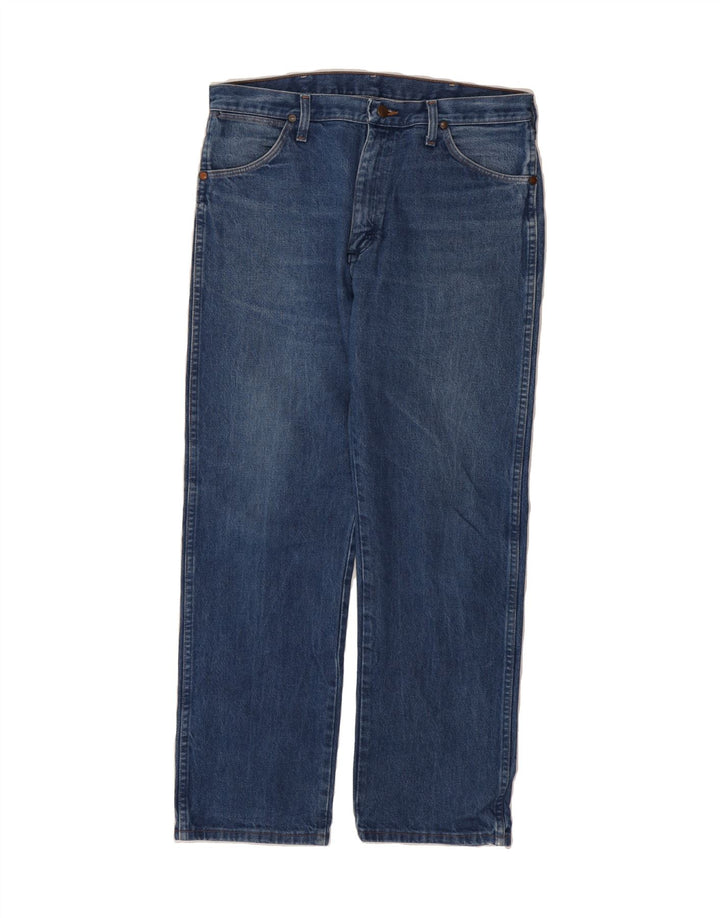 WRANGLER Mens Straight Jeans W34 L30 Blue Vintage Wrangler and Second-Hand Wrangler from Messina Hembry 