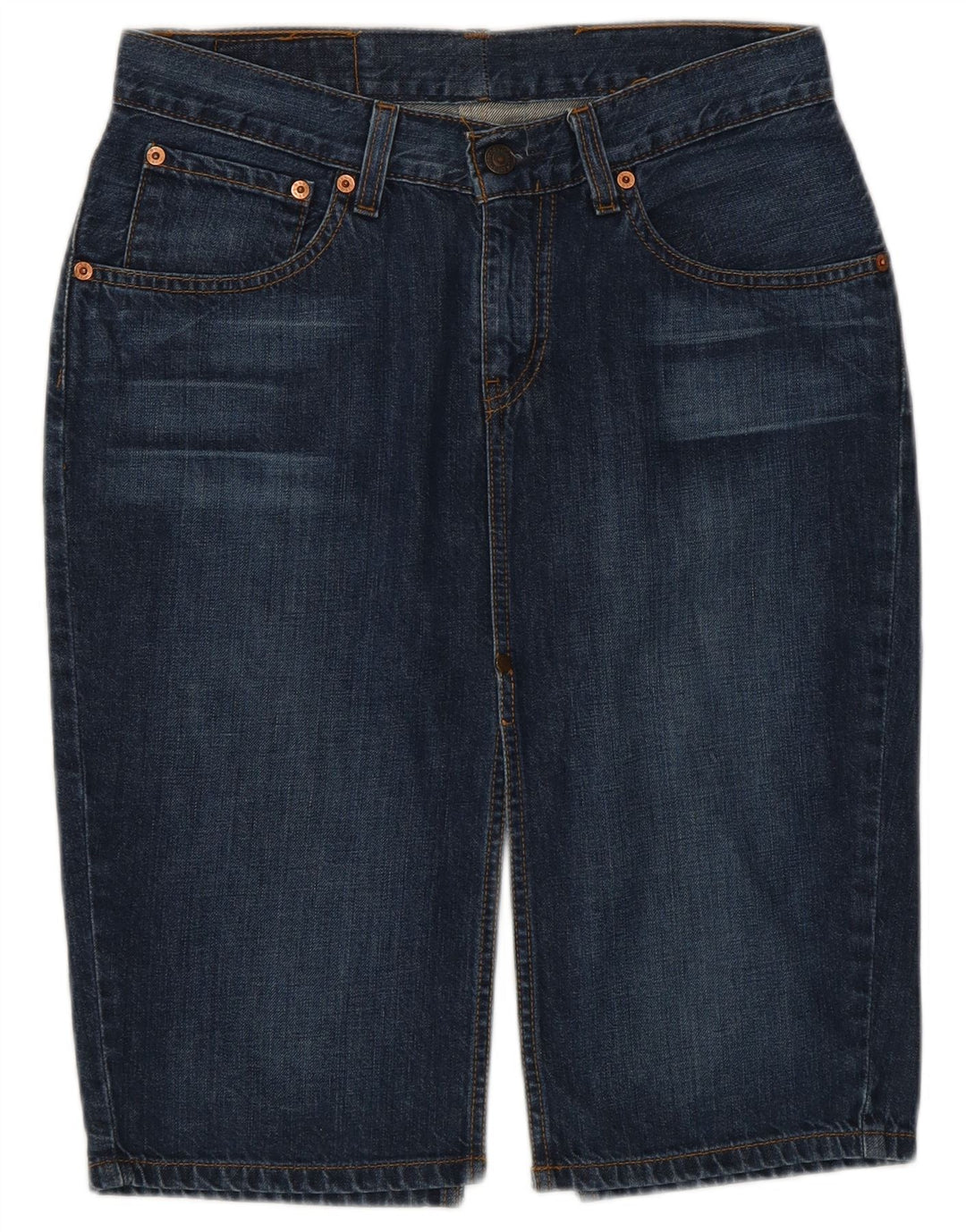 Levi's Womens 669 Denim Skirt W28 Medium Navy Blue Cotton