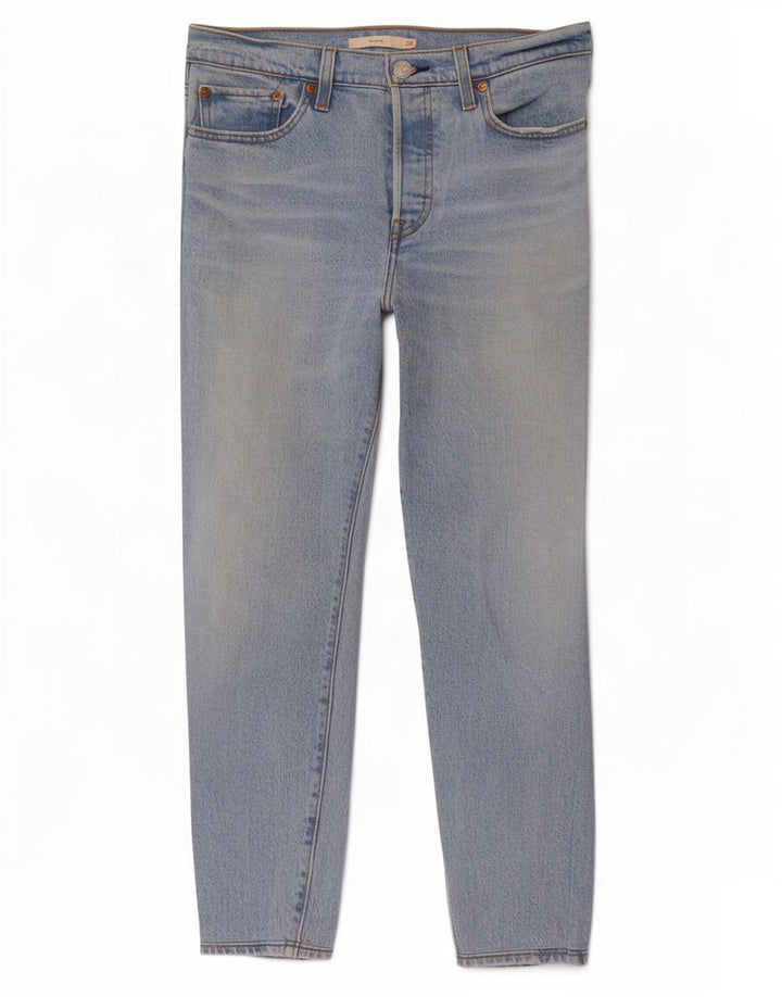Levi's Womens Wedgie Slim Jeans W29 L26 Blue Cotton