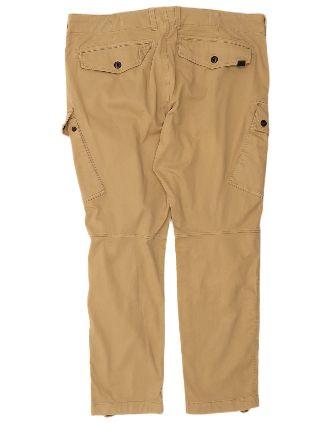 G-STAR Mens Straight Cargo Trousers W40 L32 Beige