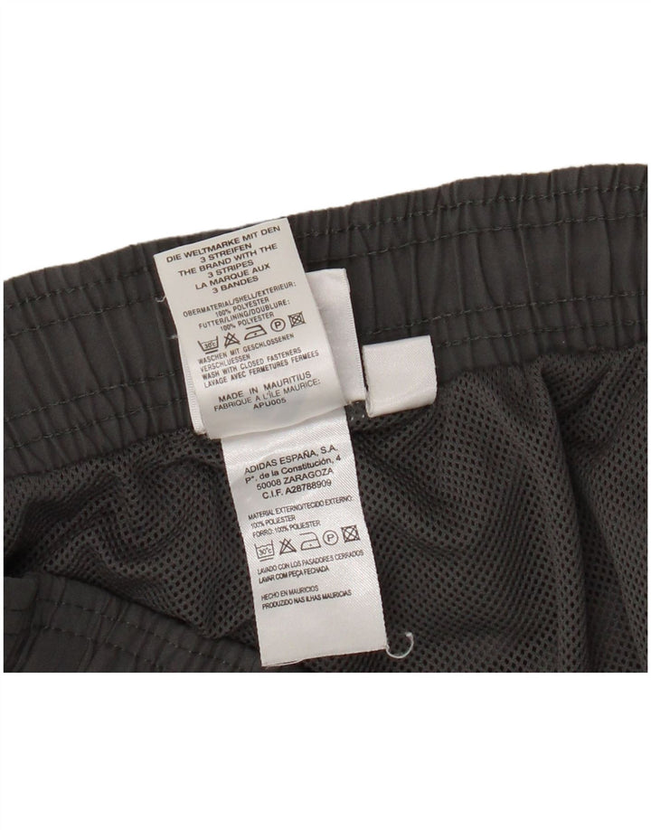 Adidas Mens Tracksuit Trousers Large Grey Polyester