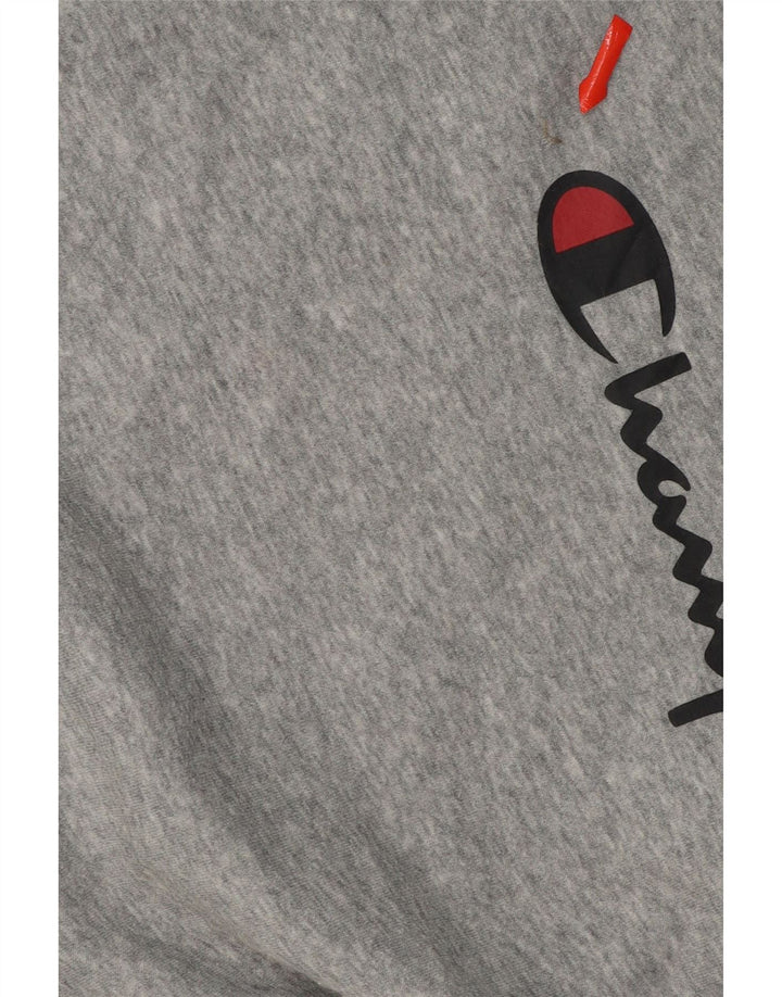 CHAMPION Womens Graphic Sweatshirt Jumper UK 14 Medium Grey Cotton Vintage Champion and Second-Hand Champion from Messina Hembry 