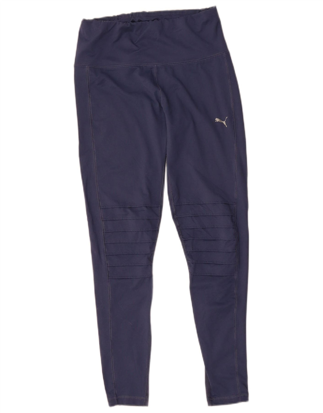 PUMA Womens Leggings UK 14 Large Navy Blue