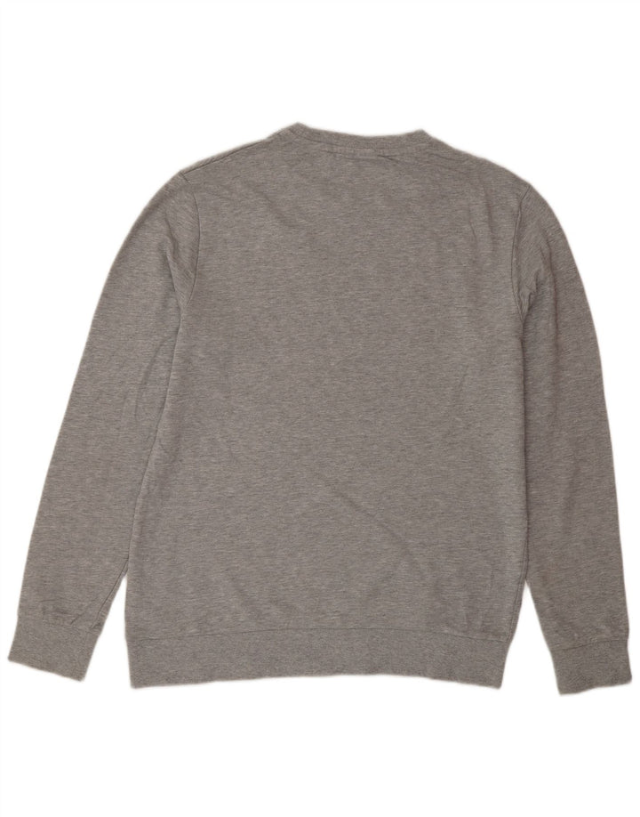 Jack & Jones Mens Sweatshirt Jumper Large Grey Flecked Cotton