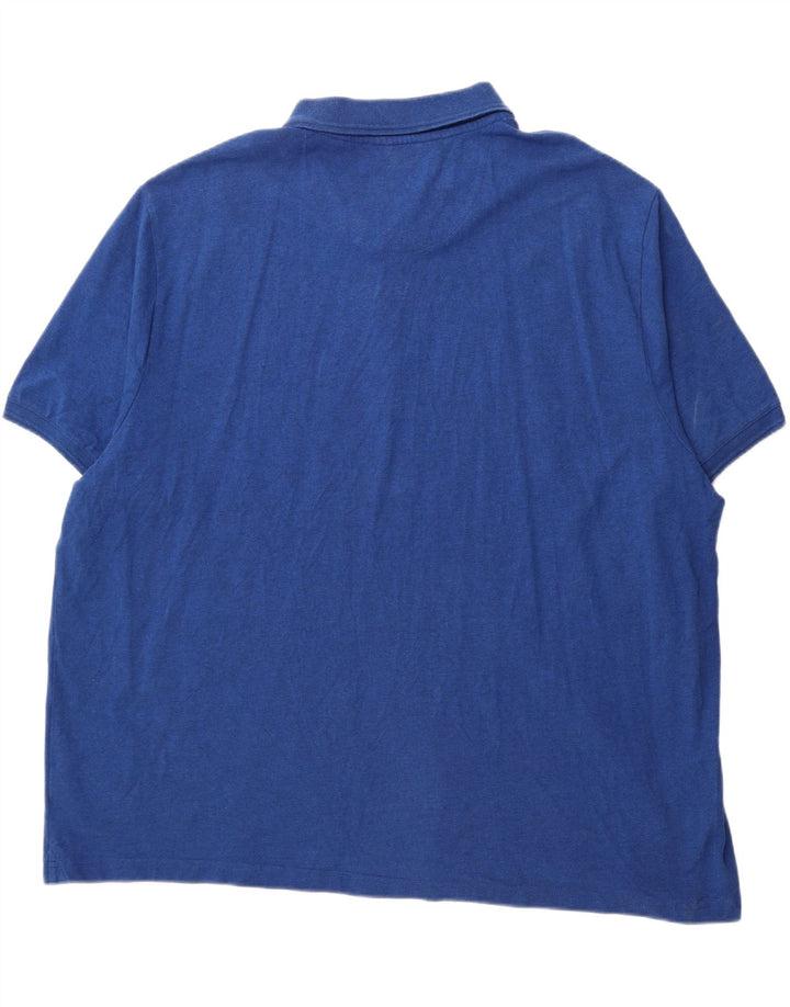 PENGUIN Mens Polo Shirt 3XL Blue Cotton