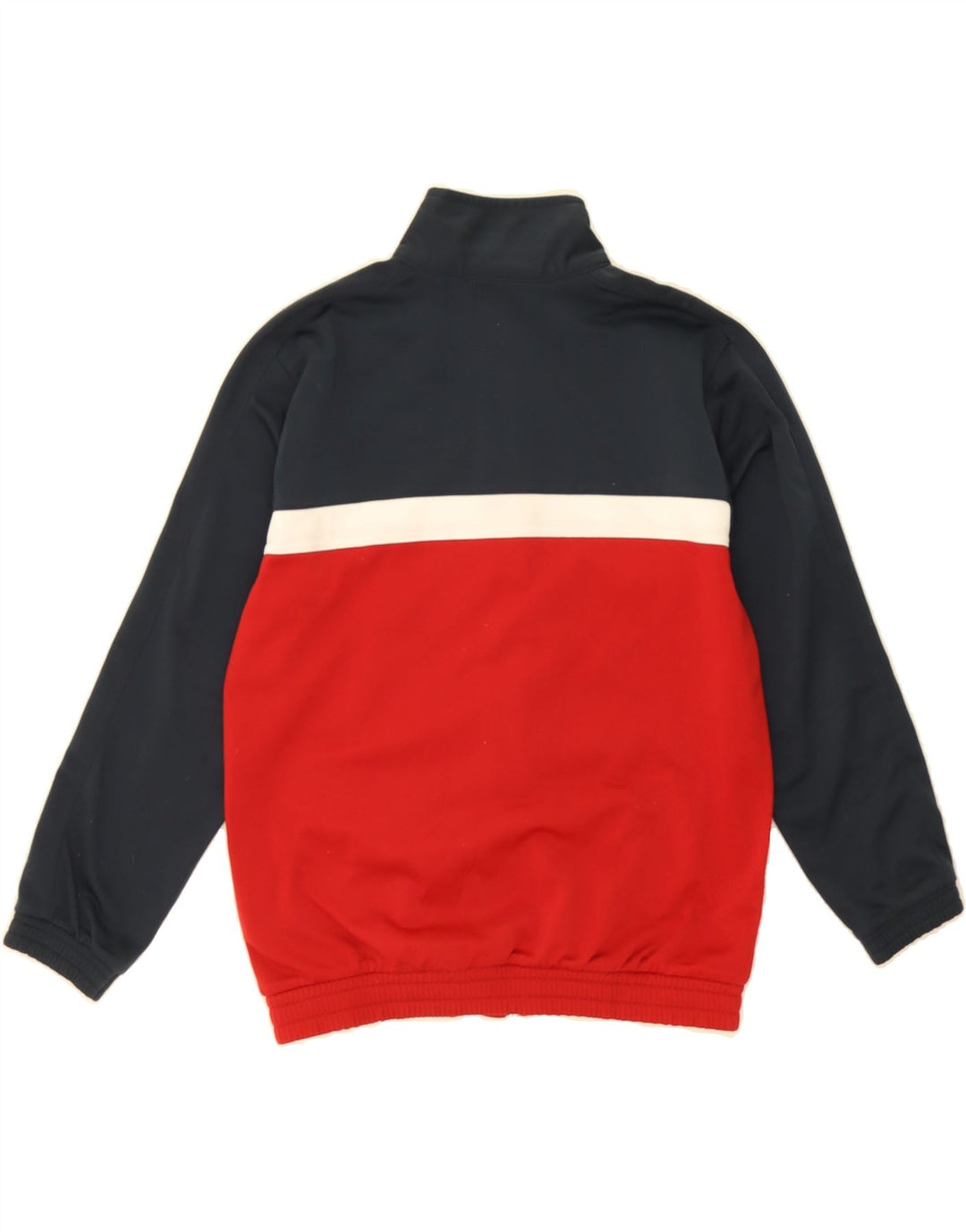 CHAMPION Boys Tracksuit Top Jacket 9-10 Years Medium Navy Blue Colourblock Vintage Champion and Second-Hand Champion from Messina Hembry 