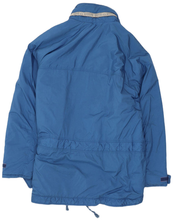 Ellesse Mens Hooded Padded Coat UK 44 2XL Blue Polyamide