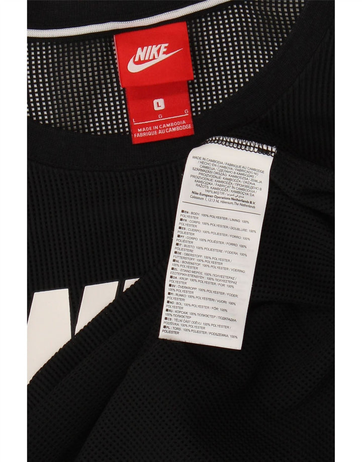 Nike Mens Graphic Vest Top Large Black Polyester