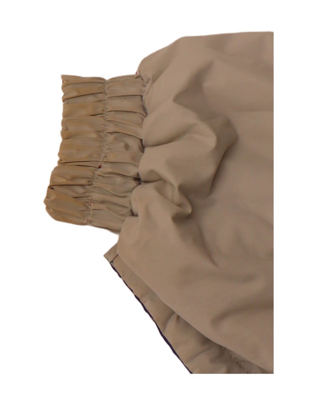 VINTAGE Womens Hooded Reversible Jacket Large Beige Colourblock Polyester