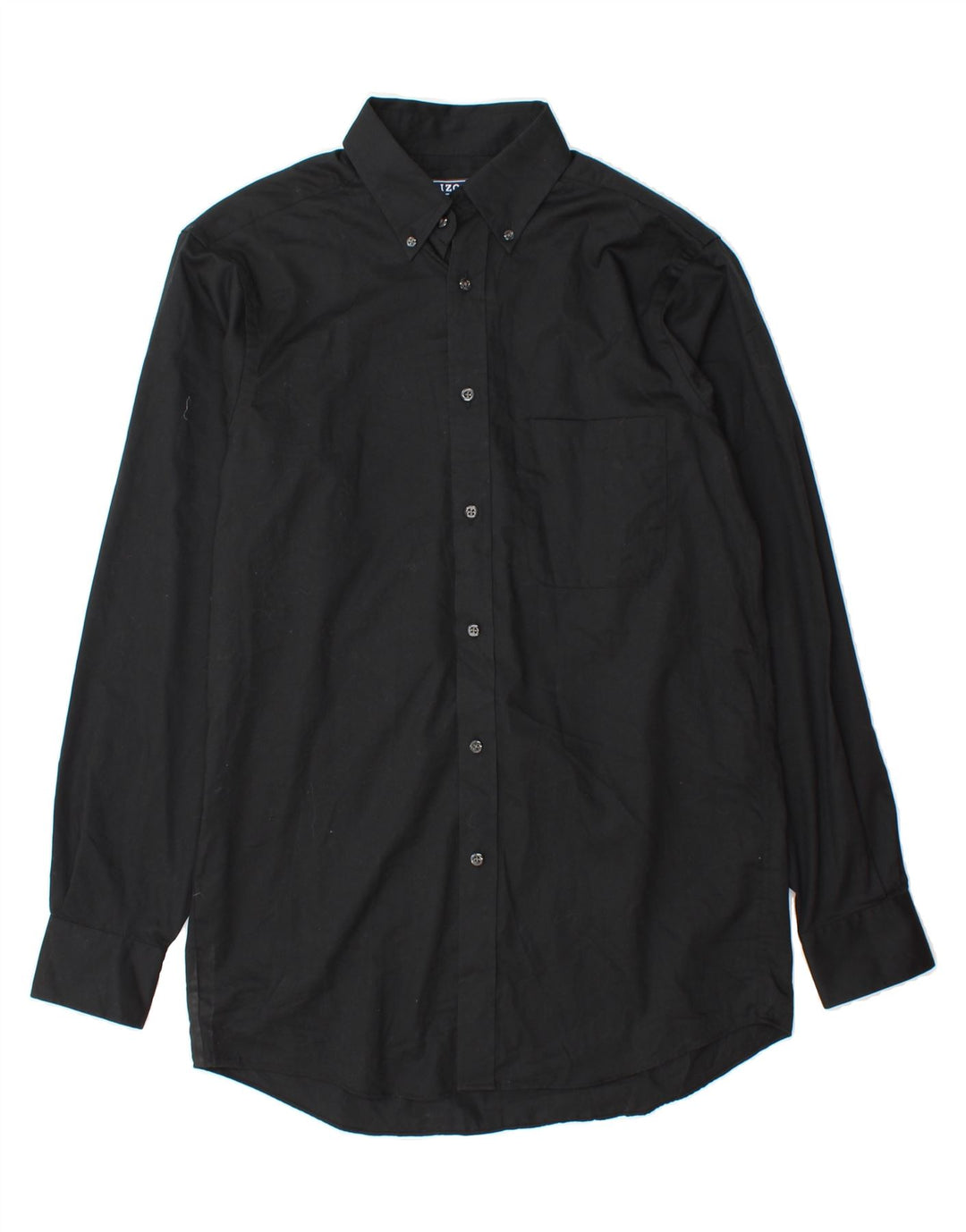 IZOD Mens Regular Fit Shirt Size 14 1/2 Small Black Vintage Izod and Second-Hand Izod from Messina Hembry 