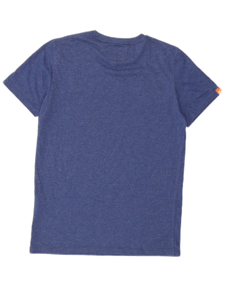 Superdry Mens T-Shirt Top Medium Blue Cotton