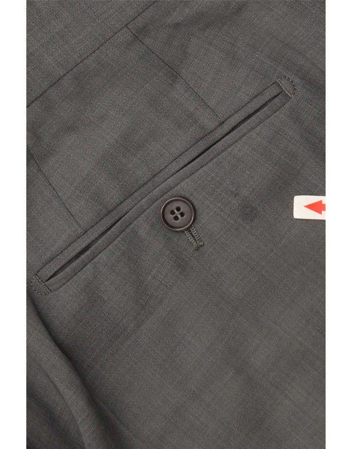 Hugo Boss Mens Pegged Suit Trousers W34 L34 Grey
