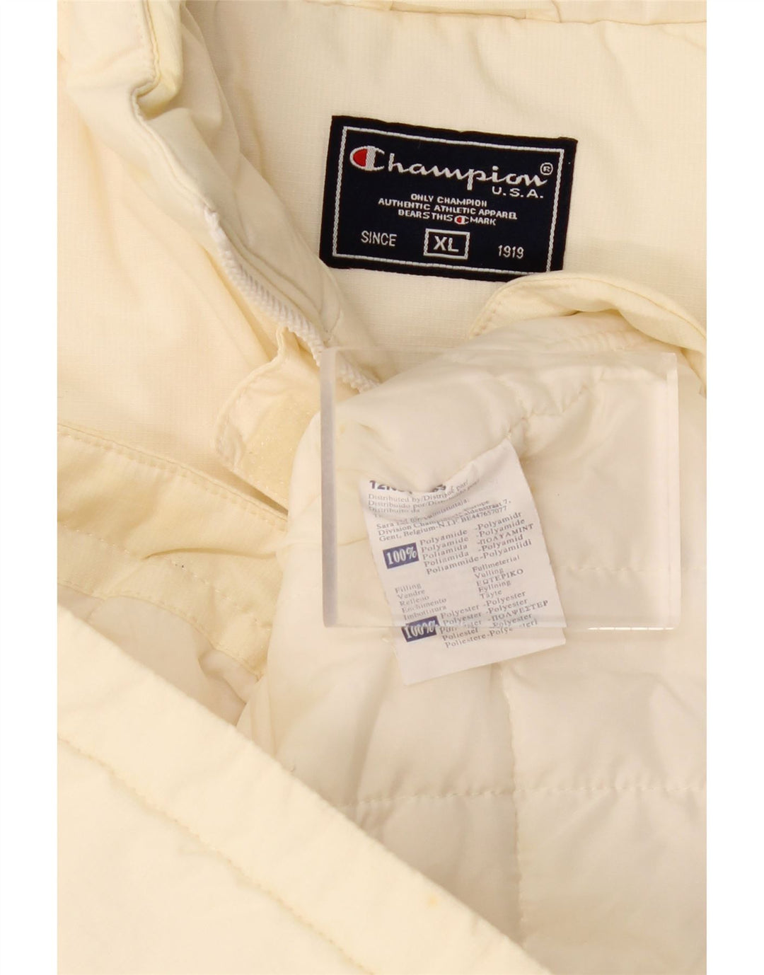 CHAMPION Womens Gilet UK 18 XL Off White Polyamide