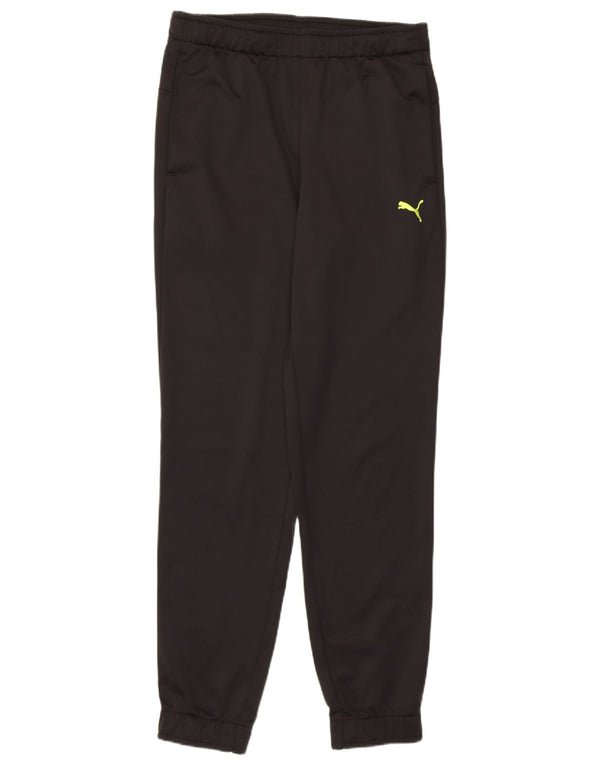 PUMA Mens Tracksuit Trousers Joggers Small Black Polyester